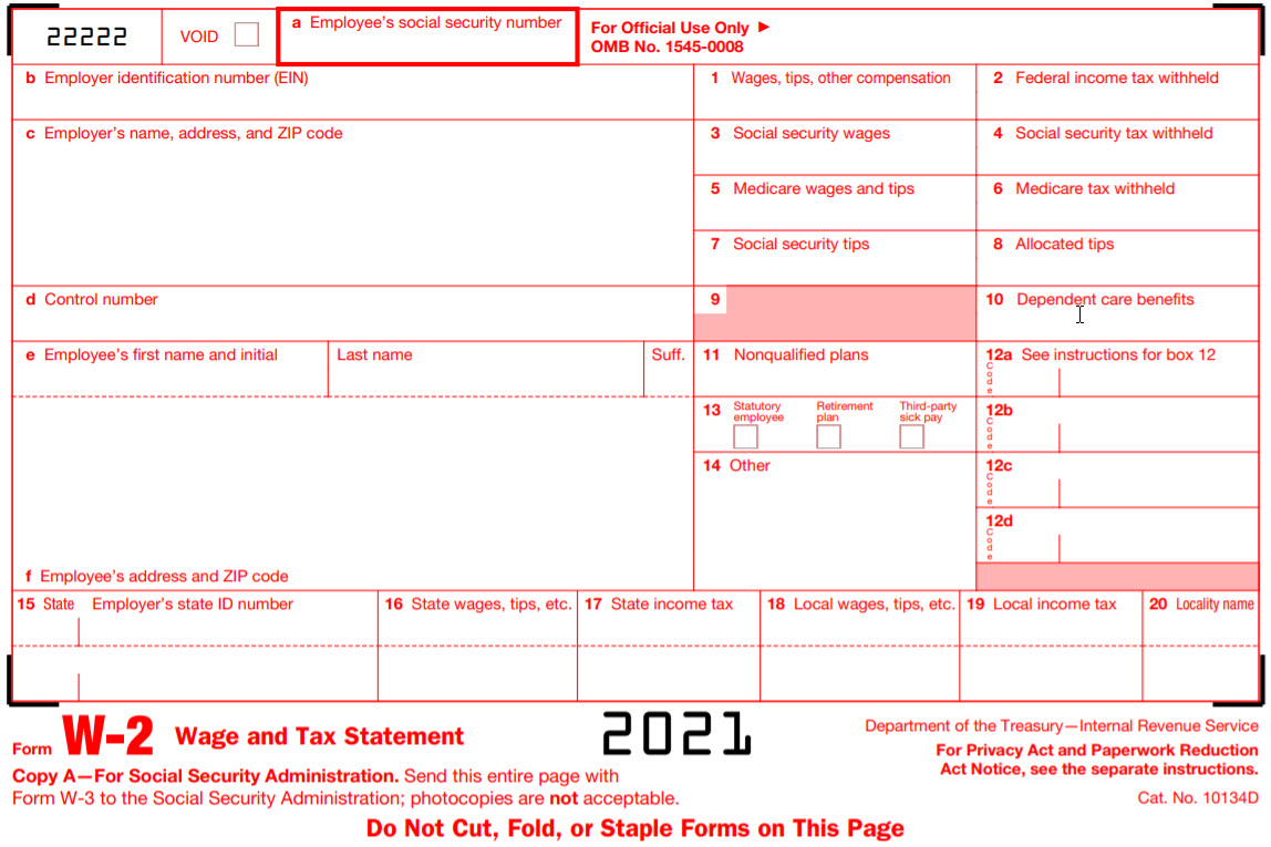 Illinois Form W2 Filing Requirements for the 2021 Tax Year